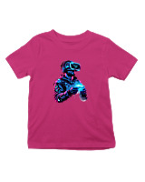 T-Shirt  Παιδικό - Level Up - Color Thumbnail Φουξια