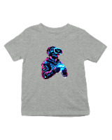 T-Shirt  Παιδικό - Level Up - Color Thumbnail Γκρι Μελανζέ