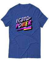 T-Shirt Αντρικό - LGBTQ Power - Color Thumbnail Μπλε Ρουά