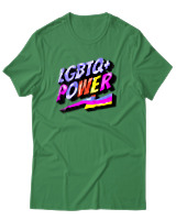 T-Shirt Αντρικό - LGBTQ Power - Color Thumbnail Πράσινο