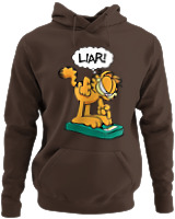 Φούτερ με κουκούλα - Liar - Color Thumbnail Καφέ