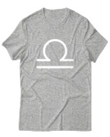 T-Shirt  Γυναικείο - Libra Just Lines - Color Thumbnail Γκρί Μελανζέ