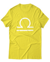 T-Shirt  Γυναικείο - Libra Just Lines - Color Thumbnail Κίτρινο