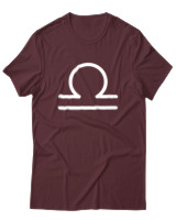 T-Shirt  Γυναικείο - Libra Just Lines - Color Thumbnail Μπορντό