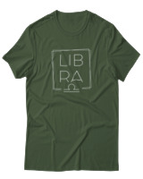 T-Shirt  Γυναικείο - Libra Square - Color Thumbnail Κυπαρισσί