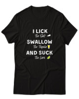 T-Shirt Αντρικό - Lick Swallow Suck  - Color Thumbnail Μαύρο