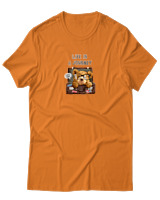 T-Shirt Αντρικό - Life Is A Journey - Color Thumbnail Πορτοκαλί