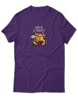 T-Shirt Αντρικό - Life Is A Journey - Color Thumbnail Σκούρο Μωβ