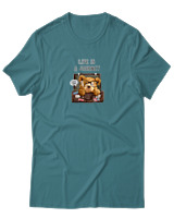 T-Shirt Αντρικό - Life Is A Journey - Color Thumbnail Μπλε Πράσινο