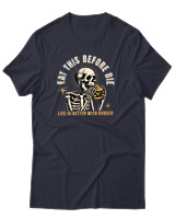 T-Shirt Αντρικό - Life Is Better With Burger - Color Thumbnail Σκούρο Μπλε