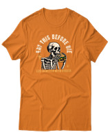 T-Shirt Αντρικό - Life Is Better With Burger - Color Thumbnail Πορτοκαλί