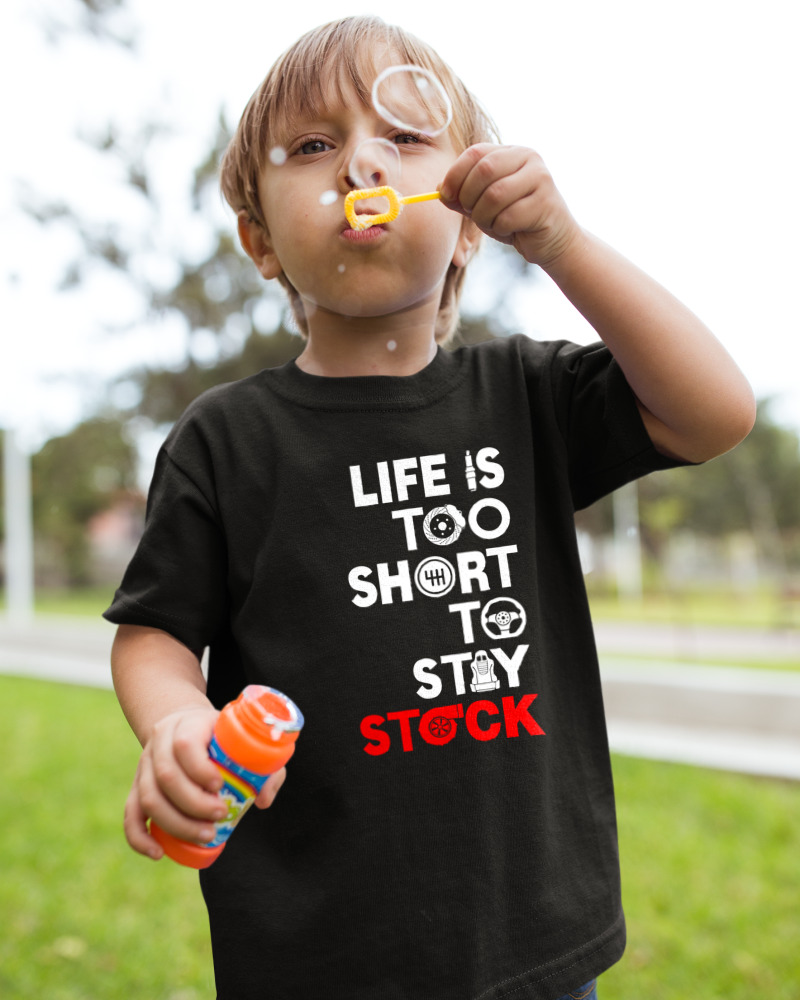 T-Shirt  Παιδικό - Life Is Too Short To Stay Stock - Image 2