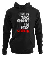 Φούτερ με κουκούλα Αντρικό - Life Is Too Short To Stay Stock - Color Thumbnail Μαύρο