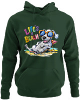 Φούτερ με κουκούλα - Life's A Beach - Color Thumbnail Κυπαρισσί