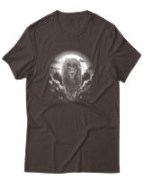 T-Shirt Αντρικό - Lion Full Moon - Color Thumbnail Καφέ