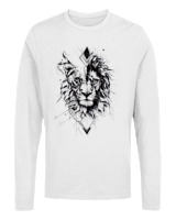 Μακρυμάνικο Μακό Αντρικό - Lion Geometrical - Color Thumbnail 'Ασπρο