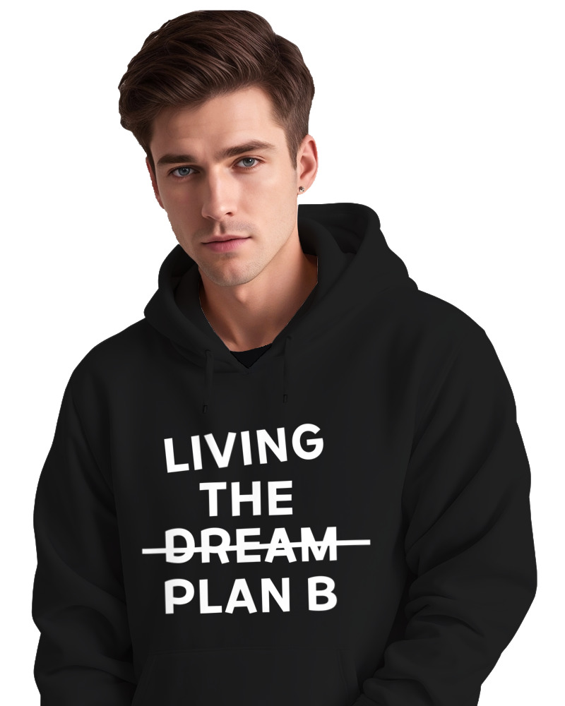 Φούτερ με κουκούλα - Living The Dream Plan B - Image 2