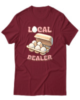 T-Shirt Unisex - Local Dealer - Color Thumbnail Σκούρο Κόκκινο