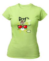 T-Shirt Στενή Γραμμή - Look At Me - Color Thumbnail Λαχανί