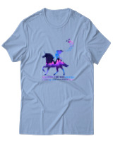 T-Shirt  Γυναικείο - Loose My Mind Find My Soul - Color Thumbnail Γαλάζιο