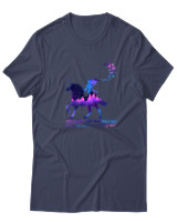 T-Shirt  Γυναικείο - Loose My Mind Find My Soul - Color Thumbnail Μπλέ Γκρί