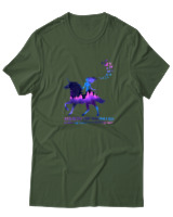 T-Shirt  Γυναικείο - Loose My Mind Find My Soul - Color Thumbnail Κυπαρισσί