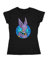 Κοριτσίστικο Κοντομανικο Παιδικό - Lord Beerus - Color Thumbnail Μαύρο
