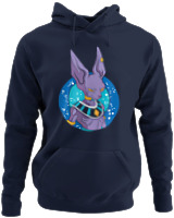 Φούτερ με κουκούλα - Lord Beerus - Color Thumbnail Navy Blue
