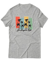 T-Shirt Αντρικό - Los Angeles CA - Color Thumbnail Γκρι Μελανζέ