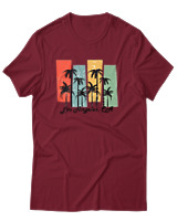 T-Shirt Αντρικό - Los Angeles CA - Color Thumbnail Σκούρο Κόκκινο
