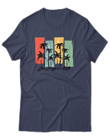 T-Shirt Αντρικό - Los Angeles CA - Color Thumbnail Μπλε Γκρι
