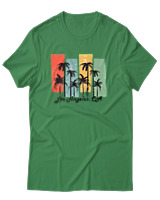 T-Shirt Αντρικό - Los Angeles CA - Color Thumbnail Πράσινο
