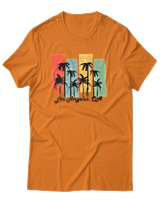 T-Shirt Αντρικό - Los Angeles CA - Color Thumbnail Πορτοκαλί