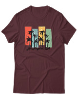 T-Shirt Αντρικό - Los Angeles CA - Color Thumbnail Μπορντό