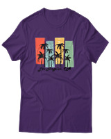 T-Shirt Αντρικό - Los Angeles CA - Color Thumbnail Σκούρο Μωβ