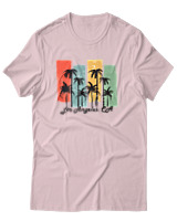T-Shirt Αντρικό - Los Angeles CA - Color Thumbnail Απαλό Ροζ