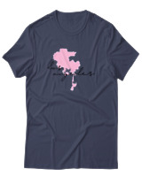T-Shirt  Γυναικείο - Los Angeles Script - Color Thumbnail Μπλέ Γκρί