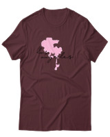 T-Shirt  Γυναικείο - Los Angeles Script - Color Thumbnail Μπορντό