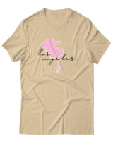 T-Shirt  Γυναικείο - Los Angeles Script - Color Thumbnail Μπέζ