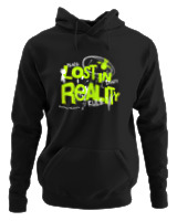 Φούτερ με κουκούλα Γυναικείο - Lost In Reality - Color Thumbnail Μαύρο