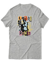 T-Shirt Αντρικό - Loud Proud And Punk - Color Thumbnail Γκρι Μελανζέ