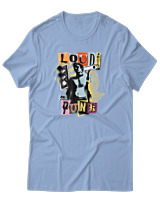 T-Shirt Αντρικό - Loud Proud And Punk - Color Thumbnail Γαλάζιο