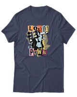 T-Shirt Αντρικό - Loud Proud And Punk - Color Thumbnail Μπλε Γκρι
