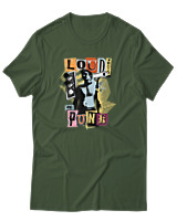 T-Shirt Αντρικό - Loud Proud And Punk - Color Thumbnail Κυπαρισσί