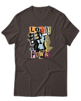 T-Shirt Αντρικό - Loud Proud And Punk - Color Thumbnail Καφέ