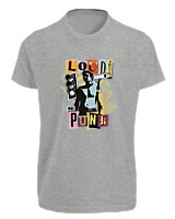 T-Shirt Fit Αντρικό - Loud Proud And Punk - Color Thumbnail Γκρι Μελανζέ