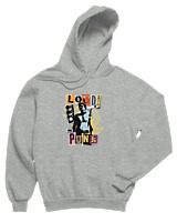 Φούτερ με κουκούλα Παιδικό - Loud Proud And Punk - Color Thumbnail Γκρι Μελανζέ