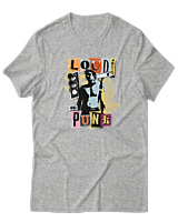 T-Shirt  Γυναικείο - Loud Proud And Punk - Color Thumbnail Γκρί Μελανζέ