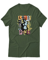 T-Shirt  Γυναικείο - Loud Proud And Punk - Color Thumbnail Κυπαρισσί
