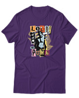 T-Shirt  Γυναικείο - Loud Proud And Punk - Color Thumbnail Μώβ